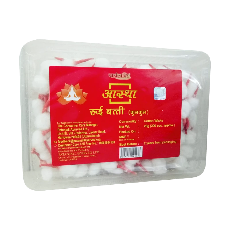 Aastha Cotton Wicks Kumkum, 25 g-1.webp